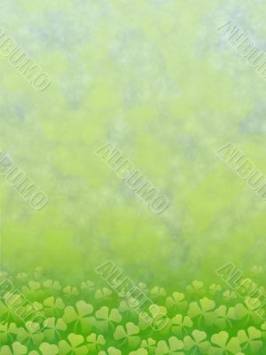 background with clover