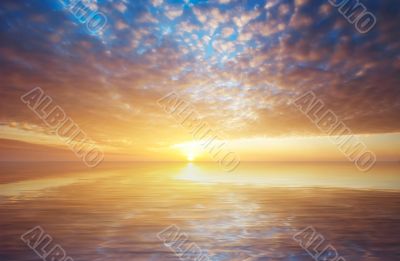 abstract sunset background