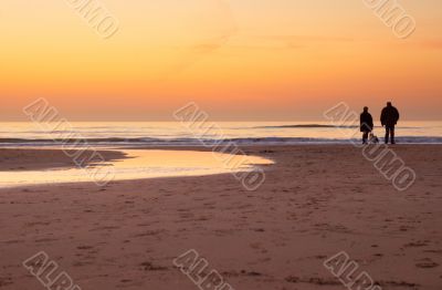 looking at the sunset