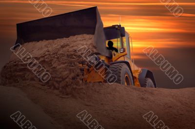 Bulldozer at work