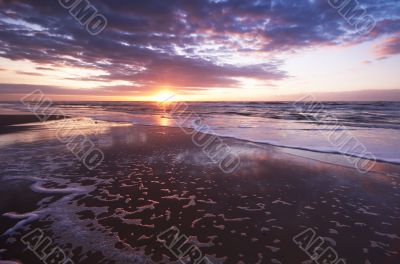Sunset on the beach
