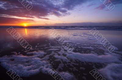 Sunset on the beach