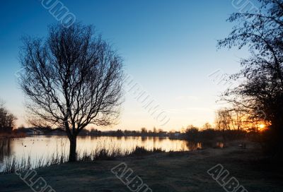 early morning sunrise