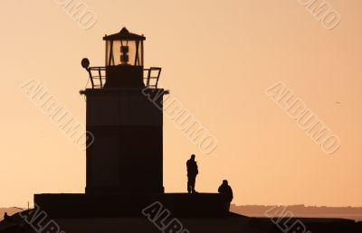 lighthouse silhouettes