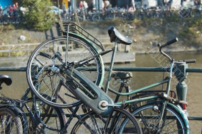 bicycles in amsterdam