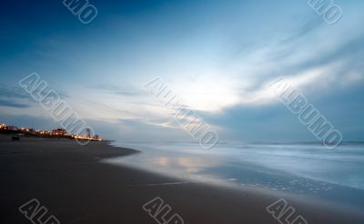 ocean at night