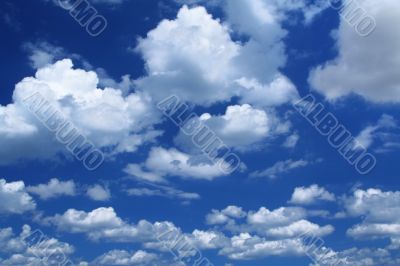 massive cumulus clouds