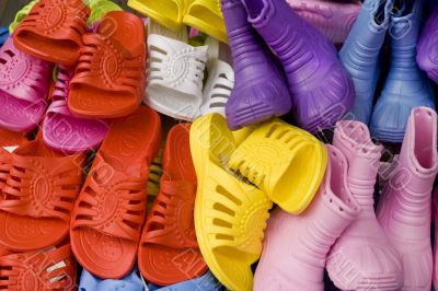 plastic shoes