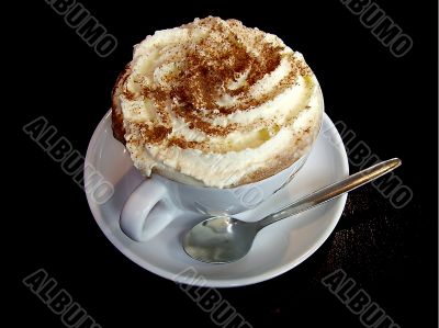 Hot chocolate and cream