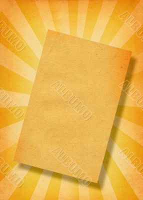 paper against retro background