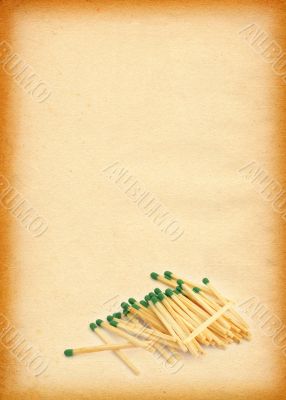 matches on paper