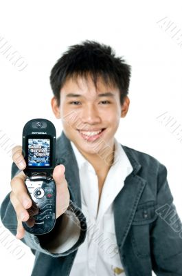 On the phone