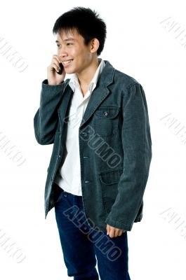 On the phone