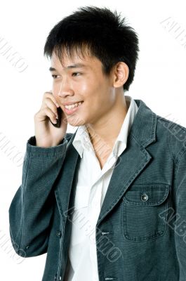 On the phone