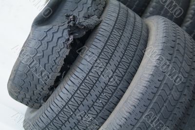 pile of tires