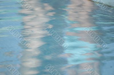 Girls reflection in water