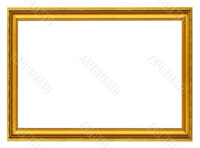 golden horizontal frame
