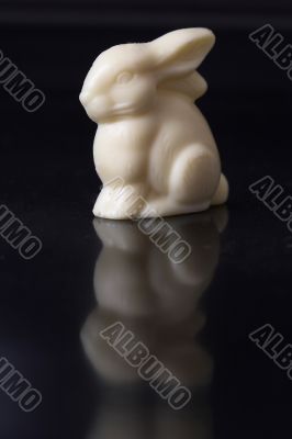 White chocolate bunny