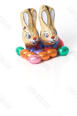 Chocolate easter bunnies