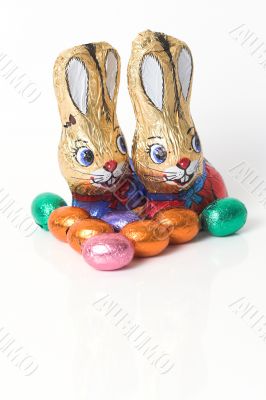 Chocolate easter bunnies