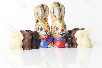 Easter bunny family