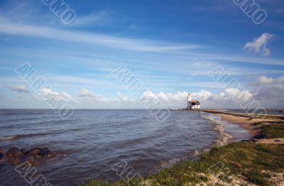 Beach and lighthouse