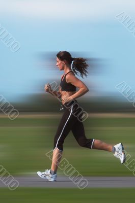 woman running