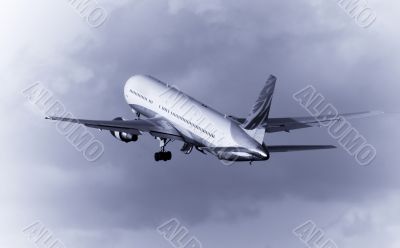 airplane on takeoff