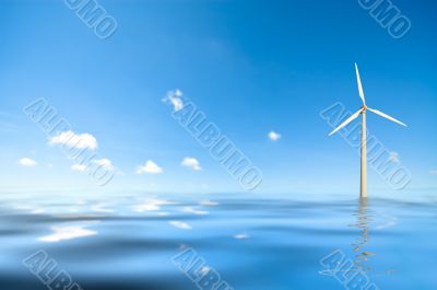 windmill in water