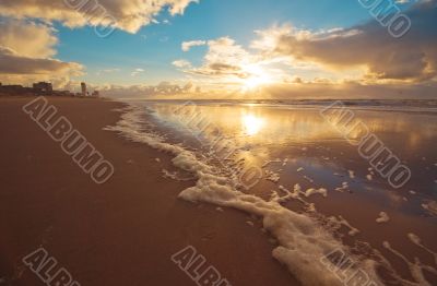 waves on the beach