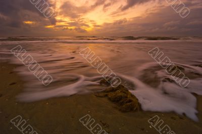 waves on the beach