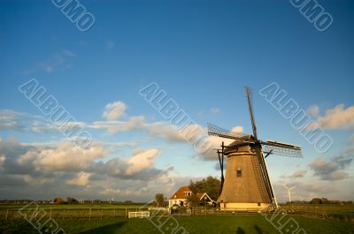 beautiful dutch windmill