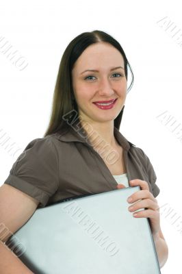 business woman and laptop