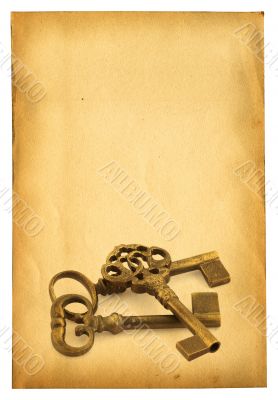 keys on on paper