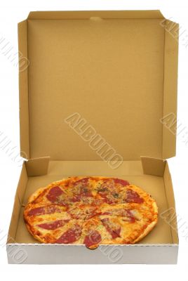 Pizza in box