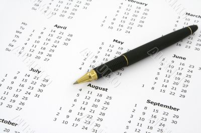 calendar and ballpoint pen #2