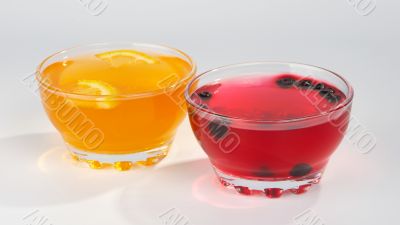 Orange and bilberry jelly.