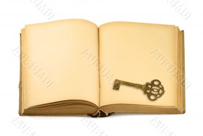 key on old book