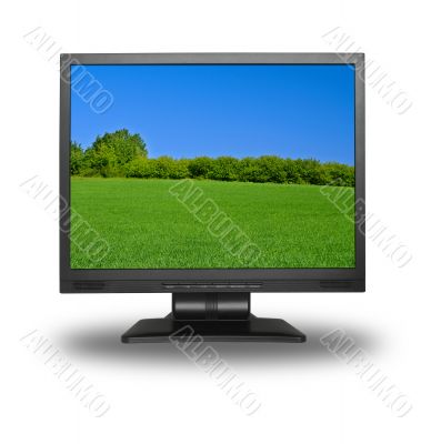 LCD with summer landscape