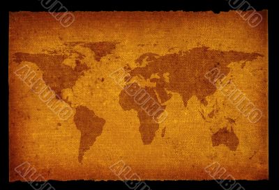 old dirty world map