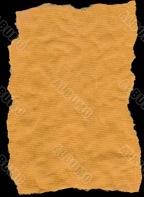 torn out wrapping paper