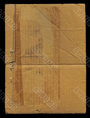 piece of ruined cardboard