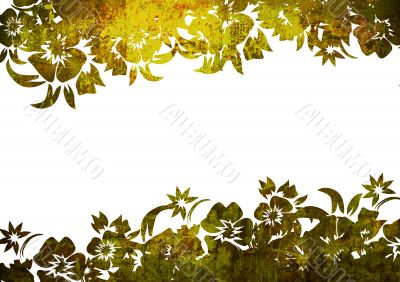 floral style backgrounds frame
