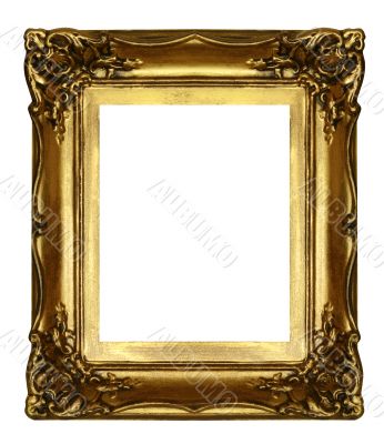 old sculpted golden frame