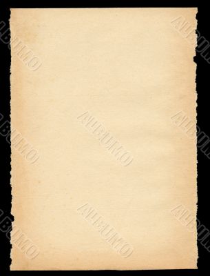 torn out old sheet of paper - XXL size