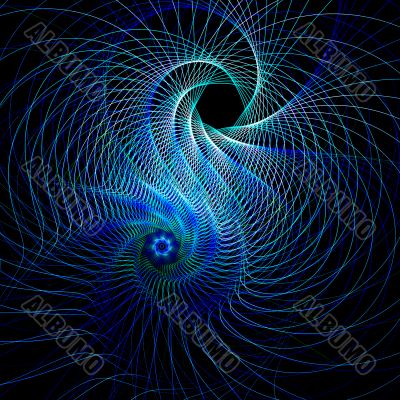 Fractal slinky spirograph
