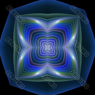 Quilted silk Mandala