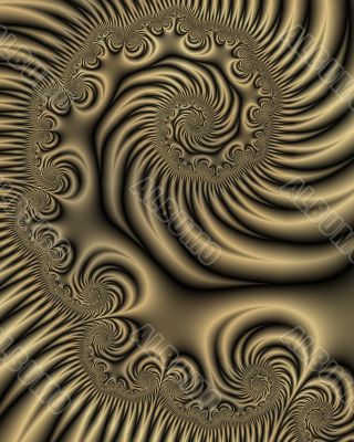 Antique gold spiral