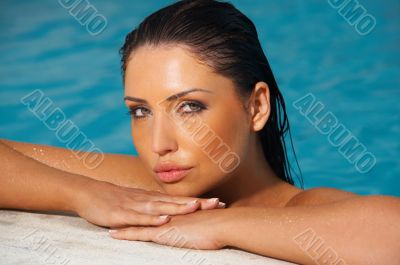 Beauty in pool