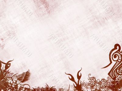 Red background